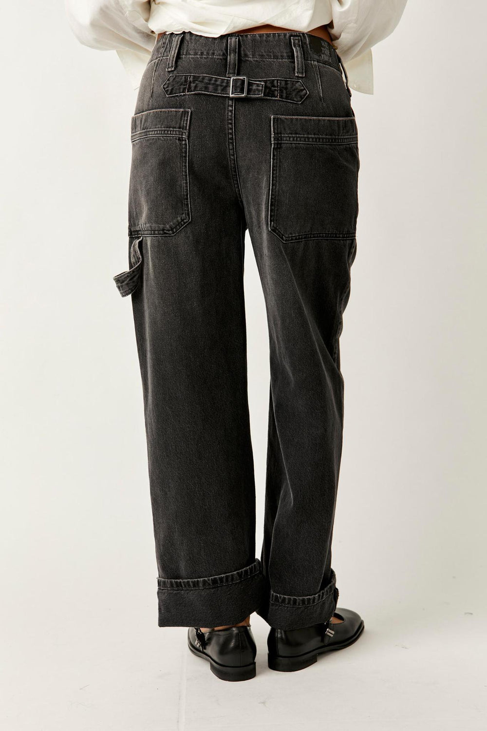 Major Leagues Mid-Rise Cuffed Jeans