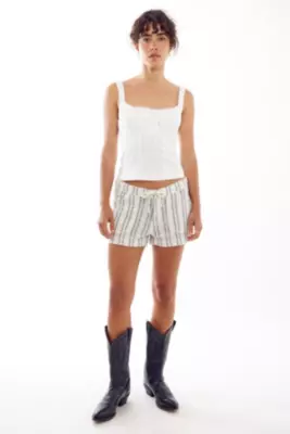 5 Pocket Linen Shorts