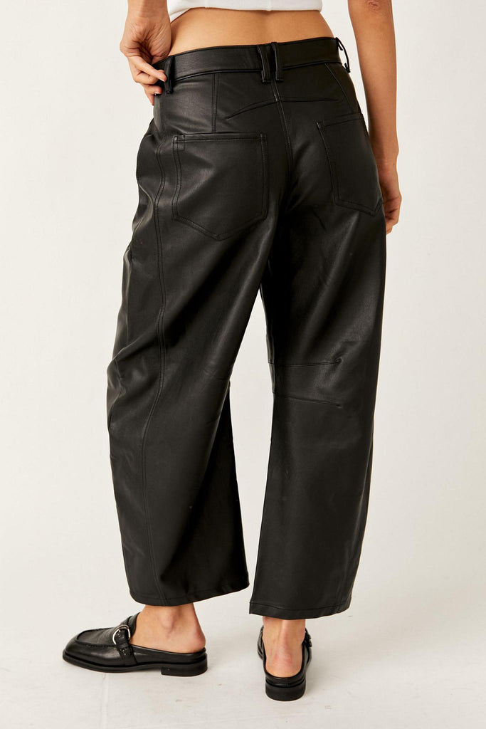 Lucky You Mid-Rise Vegan Barrel Jeans