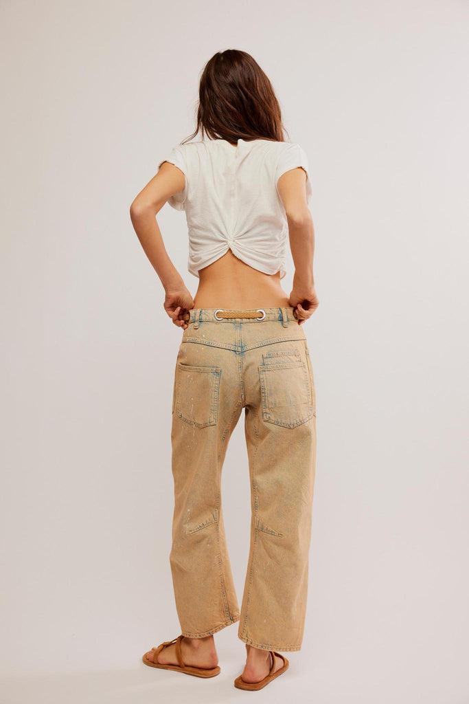 Moxie Pull-On Barrel Jeans