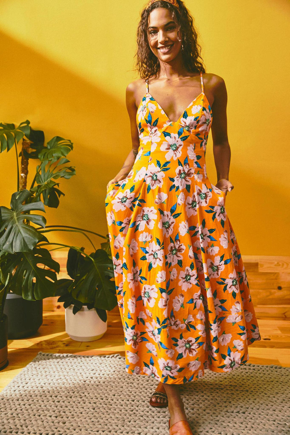 Finer Things Printed Midi Dress