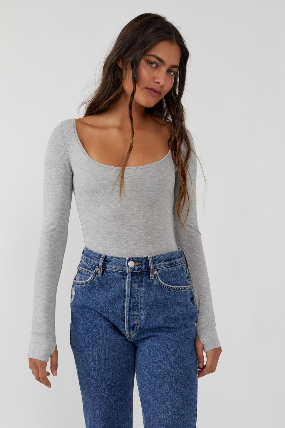 Settle In Scoop Neck Bodysuit