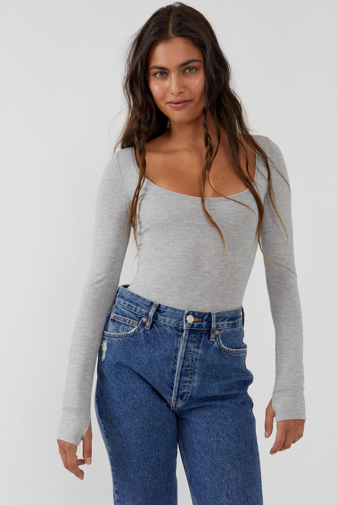 Settle In Scoop Neck Bodysuit