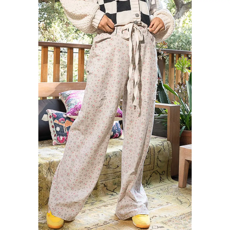 Loose Fit Twill Pants