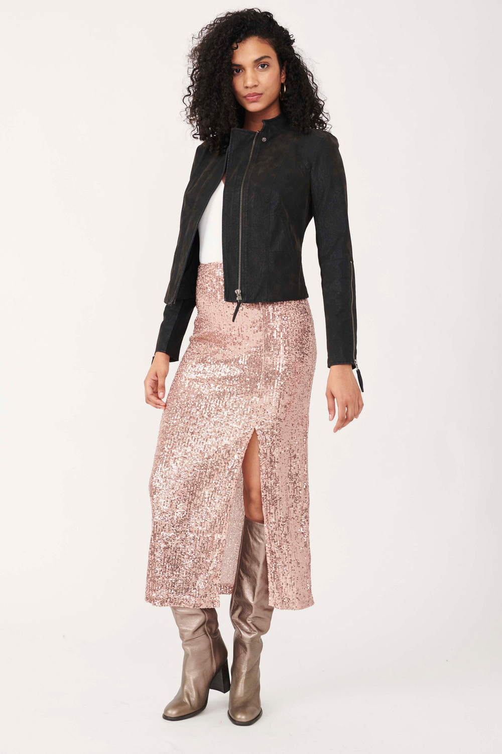 Ariana Sequin Maxi Skirt